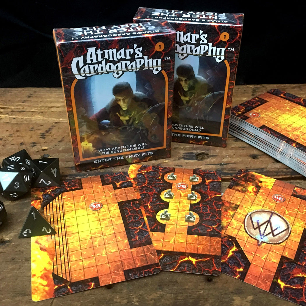 Enter the Fiery Pits Cardography Deck